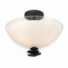 Minka-Lavery - 10255-899 - Three Light Semi-Flush Mount - Elowen - Dark Matte Black