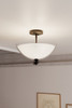 Minka-Lavery - 10255-899 - Three Light Semi-Flush Mount - Elowen - Dark Matte Black