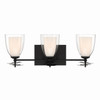 Minka-Lavery - 10253-899 - Three Light Vanity - Elowen - Dark Matte Black