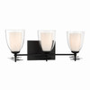 Minka-Lavery - 10253-899 - Three Light Vanity - Elowen - Dark Matte Black