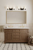 Minka-Lavery - 10253-899 - Three Light Vanity - Elowen - Dark Matte Black