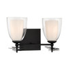 Minka-Lavery - 10252-899 - Two Light Vanity - Elowen - Dark Matte Black