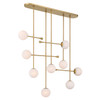 Minka-Lavery - 10149-732 - Nine Light Linear Chandelier - Ursolus - Legacy Brass