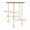 Minka-Lavery - 10149-732 - Nine Light Linear Chandelier - Ursolus - Legacy Brass