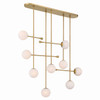 Minka-Lavery - 10149-732 - Nine Light Linear Chandelier - Ursolus - Legacy Brass