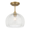 Minka-Lavery - 2725-732 - One Light Convertible Semi Flush/Pendant - Glint - Legacy Brass