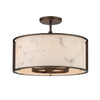 Minka-Lavery - 1679-755 - Four Light Semi Flush Mount - Buchanan - Hellenic Bronze