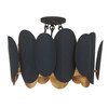 Minka-Lavery - 1417-897 - Seven Light Semi Flush Mount - Vailen - Dark Matte Black