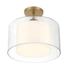 Minka-Lavery - 2066-732 - One Light Convertible Pendant/Semi-Flush Mount - Seville - Legacy Brass