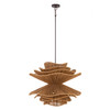 Minka-Lavery - 19996-860 - Six Light Pendant - Mireth - Dark Bronze