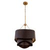 Minka-Lavery - 19925-855 - Three Light Pendant - Zyra - Legacy Brass