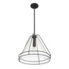 Minka-Lavery - 17649-899 - One Light Pendant - Lorenth - Dark Matte Black