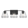 Minka-Lavery - 17643-899 - Three Light Vanity - Lorenth - Dark Matte Black