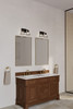 Minka-Lavery - 17642-899 - Two Light Vanity - Lorenth - Dark Matte Black