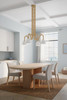 Minka-Lavery - 16066-732 - Four Light Pendant - Cordn - Legacy Brass