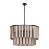 Minka-Lavery - 12455-860 - Six Light Pendant - Esbelta - Dark Bronze