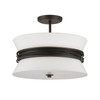 Minka-Lavery - 12417-860 - Three Light Semi-Flush Mount - Dalvor - Dark Bronze