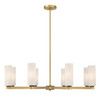 Minka-Lavery - 12328-876 - Eight Light Chandelier - Wexmere - Legacy Brass