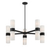 Minka-Lavery - 12129-899 - Ten Light Chandelier - Delgada - Dark Matte Black