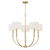 Minka-Lavery - 12115-732 - Five Light Chandelier - Molvene - Legacy Brass