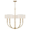 Minka-Lavery - 12115-732 - Five Light Chandelier - Molvene - Legacy Brass