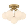 Minka-Lavery - 12077-732 - Seven Light Semi-Flush Mount - Lunara - Legacy Brass