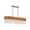 Minka-Lavery - 12055-732 - Five Light Linear Chandelier - Nebri - Legacy Brass