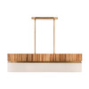 Minka-Lavery - 12055-732 - Five Light Linear Chandelier - Nebri - Legacy Brass
