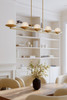 Minka-Lavery - 10387-732 - Five Light Linear Chandelier - Olenne - Legacy Brass