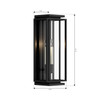 Minka-Lavery - 78602-899 - Two Light Outdoor Wall Sconce - Stratford - Dark Matte Black