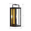 Minka-Lavery - 78501-877 - One Light Outdoor Wall Sconce - Aberdeen - Sand Coal Black