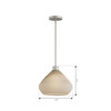Minka-Lavery - 19416-84 - One Light Pendant - Elaris - Brushed Nickel