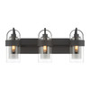 Minka-Lavery - 1913-899 - Three Light Vanity - Ravik - Dark Matte Black