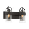 Minka-Lavery - 1912-899 - Two Light Vanity - Ravik - Dark Matte Black