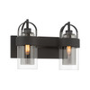 Minka-Lavery - 1912-899 - Two Light Vanity - Ravik - Dark Matte Black