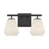 Minka-Lavery - 14372-899 - Two Light Vanity - Siena - Dark Matte Black