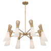 Minka-Lavery - 14266-732 - Eight Light Chandelier - Vantrel - Legacy Brass