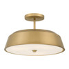 Minka-Lavery - 12625-732 - Three Light Semi-Flush Mount - Trellwyn - Legacy Brass