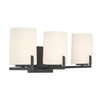 Minka-Lavery - 12433-899 - Three Light Vanity - Mirelle - Dark Matte Black