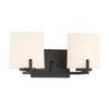 Minka-Lavery - 12432-899 - Two Light Vanity - Mirelle - Dark Matte Black