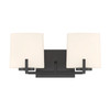 Minka-Lavery - 12432-899 - Two Light Vanity - Mirelle - Dark Matte Black