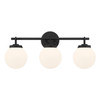 Minka-Lavery - 12013-899 - Three Light Vanity - Ortesa - Dark Matte Black