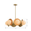 Minka-Lavery - 10386-732 - Six Light Pendant - Olenne - Legacy Brass