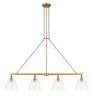 Minka-Lavery - 5717-876 - Four Light Island Pendant - Sommersby - Legacy Brass