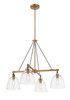 Minka-Lavery - 5714-876 - Four Light Chandelier - Sommersby - Legacy Brass