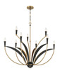 Minka-Lavery - 5699-782 - Nine Light Chandelier - Miller - Legacy Brass