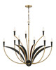 Minka-Lavery - 5699-782 - Nine Light Chandelier - Miller - Legacy Brass