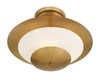 Minka-Lavery - 3943-732 - Three Light Semi Flush Mount - Solara - Legacy Brass