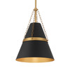 Minka-Lavery - 3933-876 - One Light Pendant - Springfield - Dark Matte Black