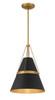 Minka-Lavery - 3933-876 - One Light Pendant - Springfield - Dark Matte Black